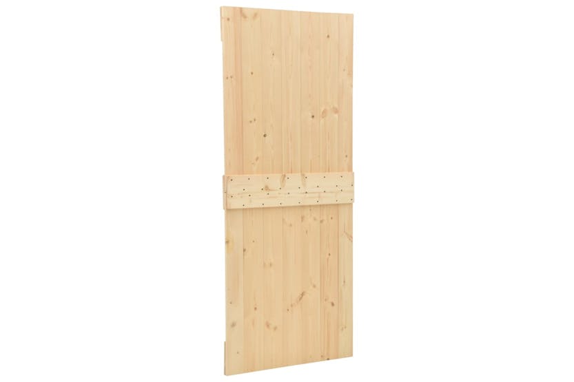Vidaxl 3057502 Sliding Door With Hardware Set 100x210 Cm Solid Pine Wood