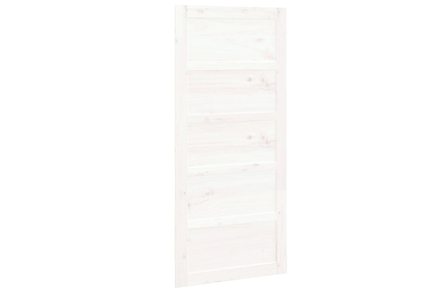 Vidaxl Barn Door White 90x1.8x204.5 Cm Solid Wood Pine