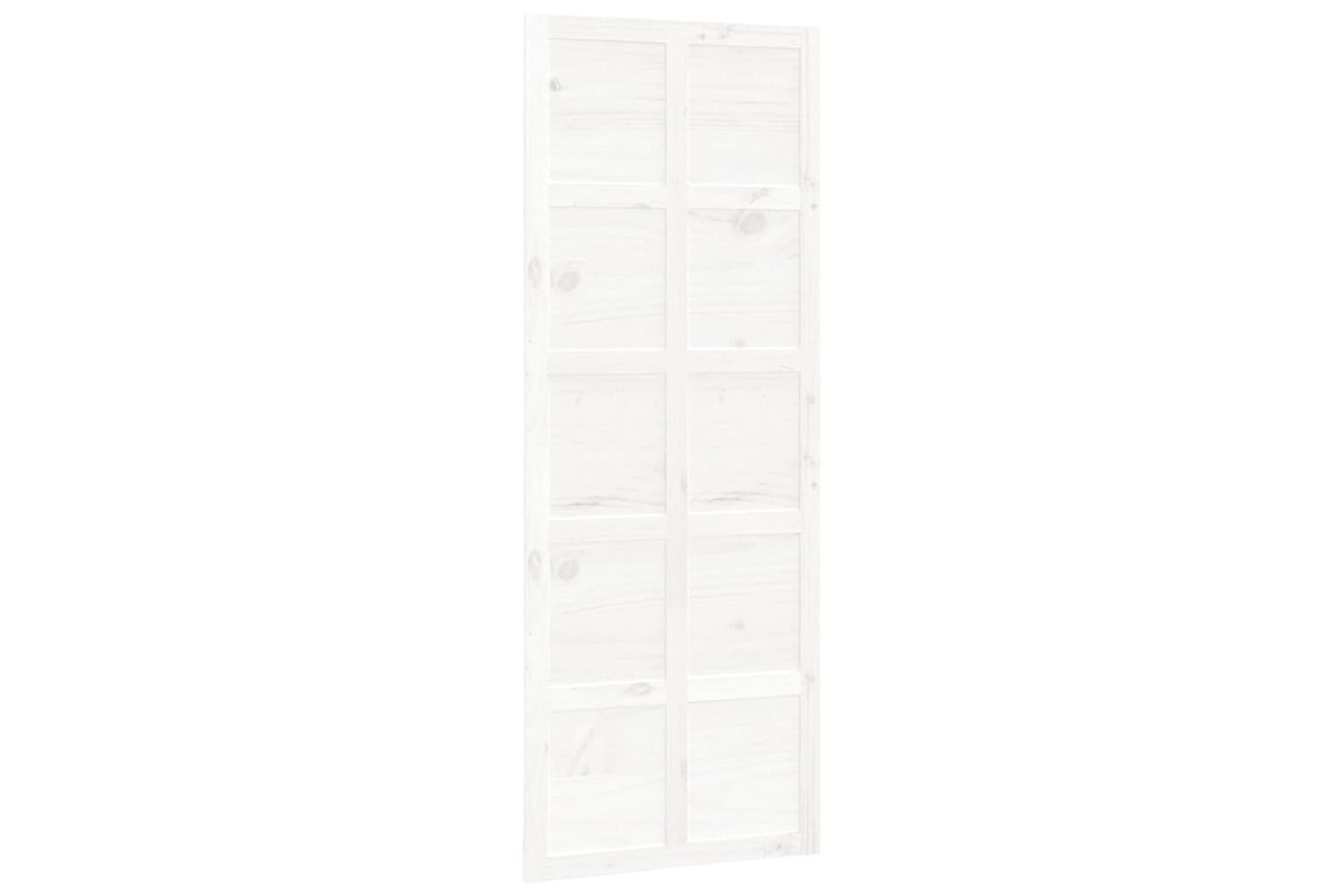 Vidaxl Barn Door White 80x1.8x214 Cm Solid Wood Pine