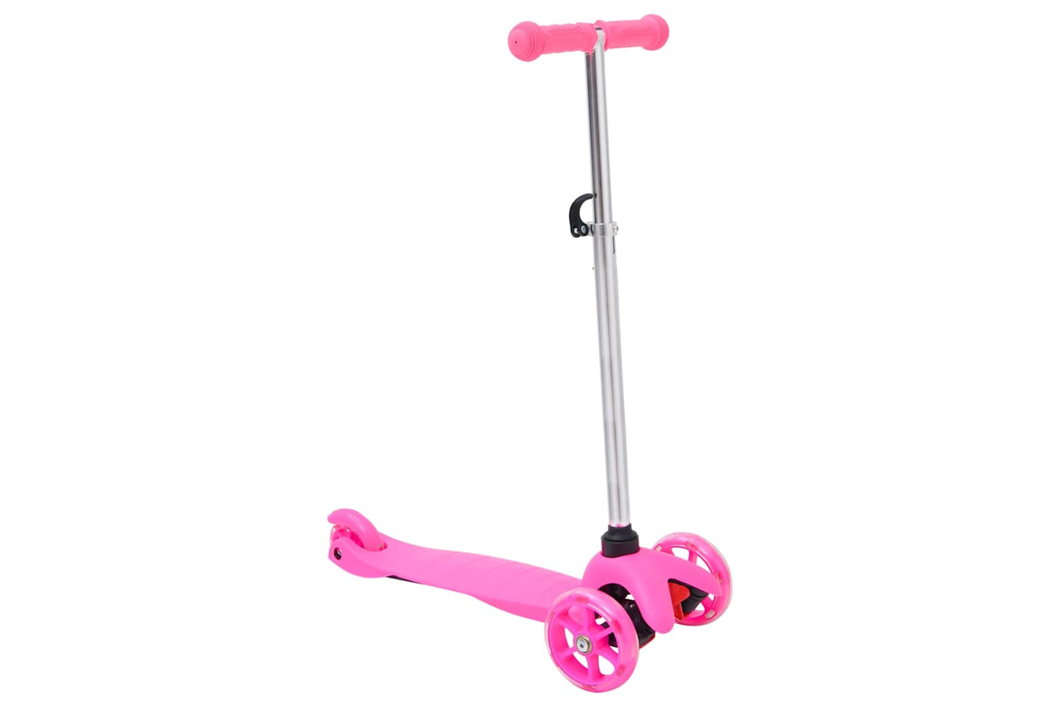 Vidaxl 3-wheel Children Scooter With Adjustable Aluminium Handlebar Pink