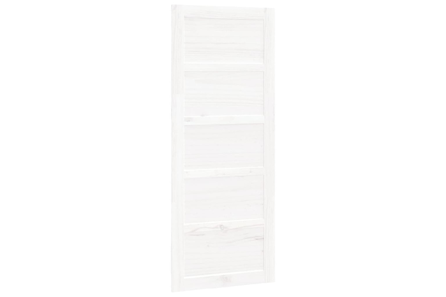 Vidaxl Barn Door White 80x1.8x204.5 Cm Solid Wood Pine