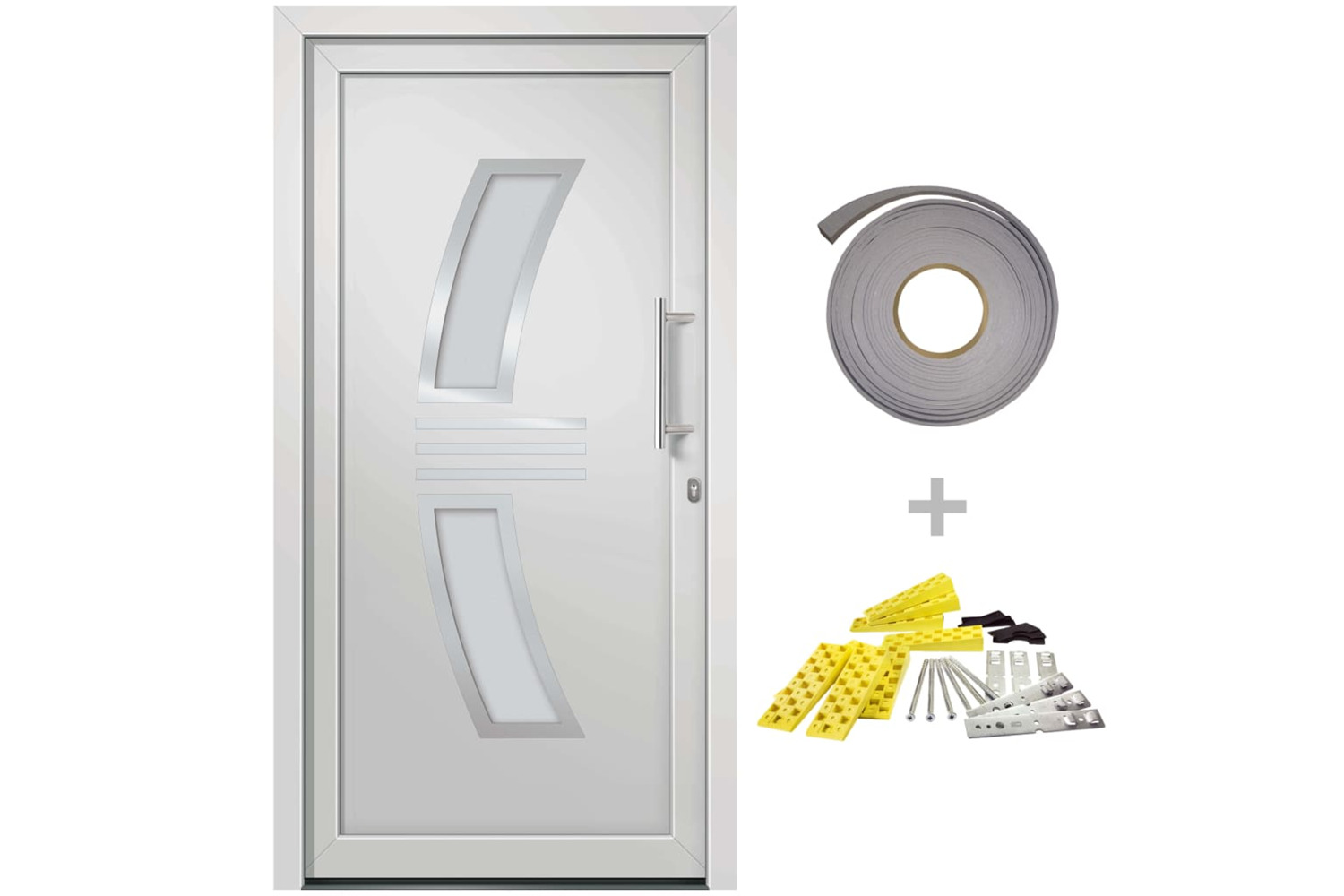 vidaXL 3057565 Front Door White 88x200cm