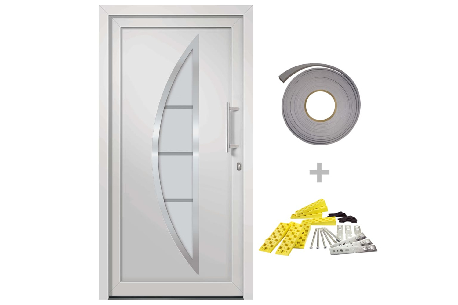 vidaXL 279205 Front Door White 88x200cm