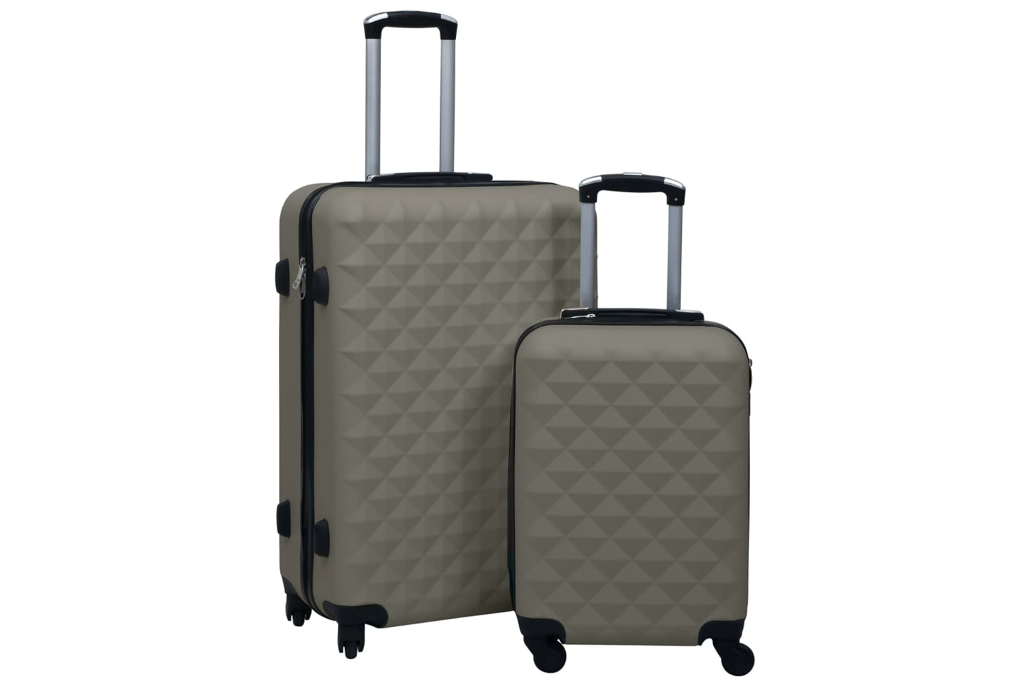 vidaXL 92432 Hardcase Trolley Set 2 Pcs Anthracite Abs