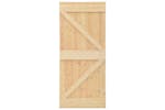 Vidaxl 3057504 Sliding Door With Hardware Set 100x210 Cm Solid Pine Wood
