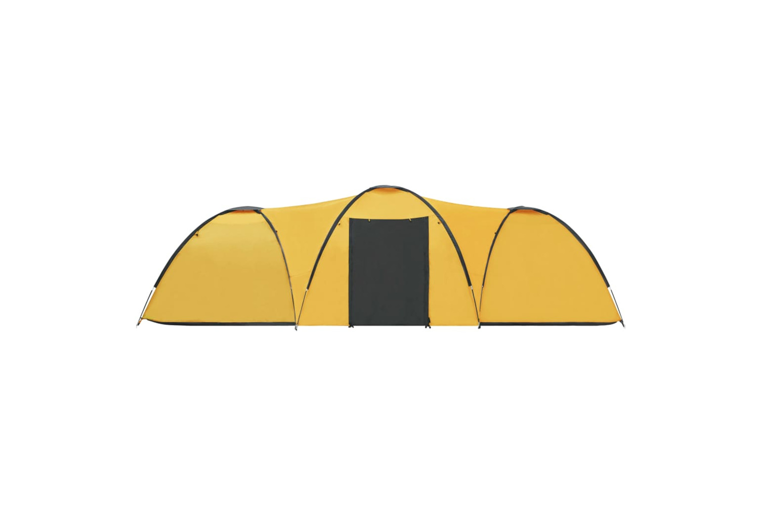 vidaXL 92232 Camping Igloo Tent 650x240x190cm 8 Person Yellow