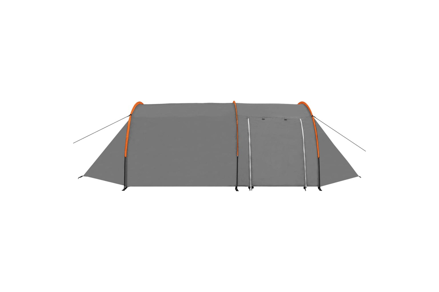 vidaXL 93182 Camping Tent 4 Persons Grey And Orange