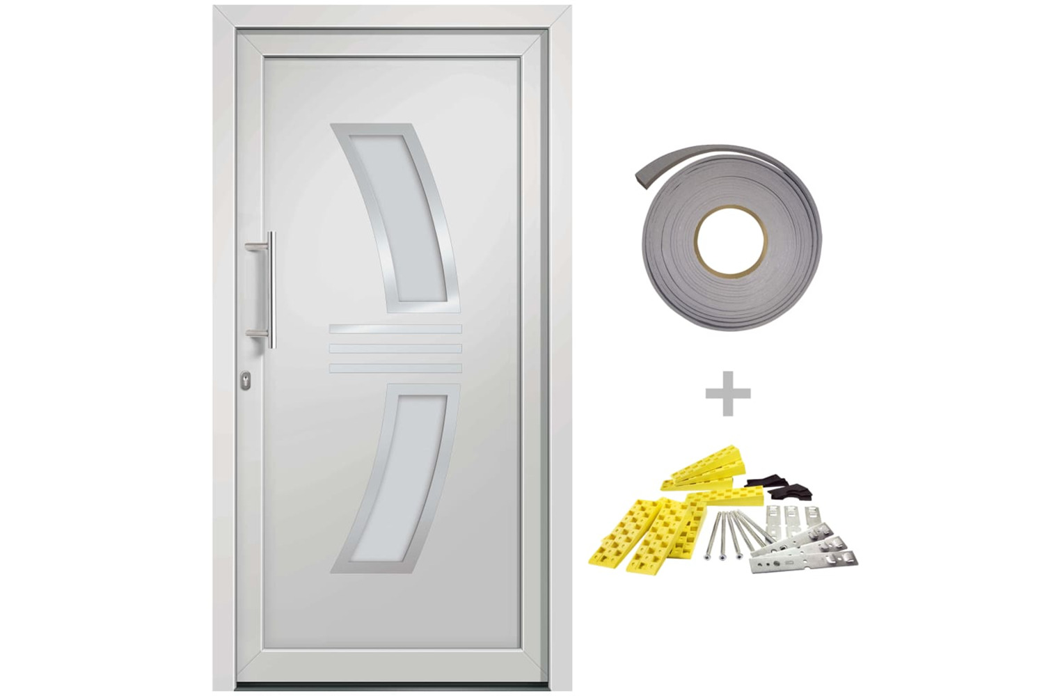 vidaXL 3057560 Front Door White 88x200cm