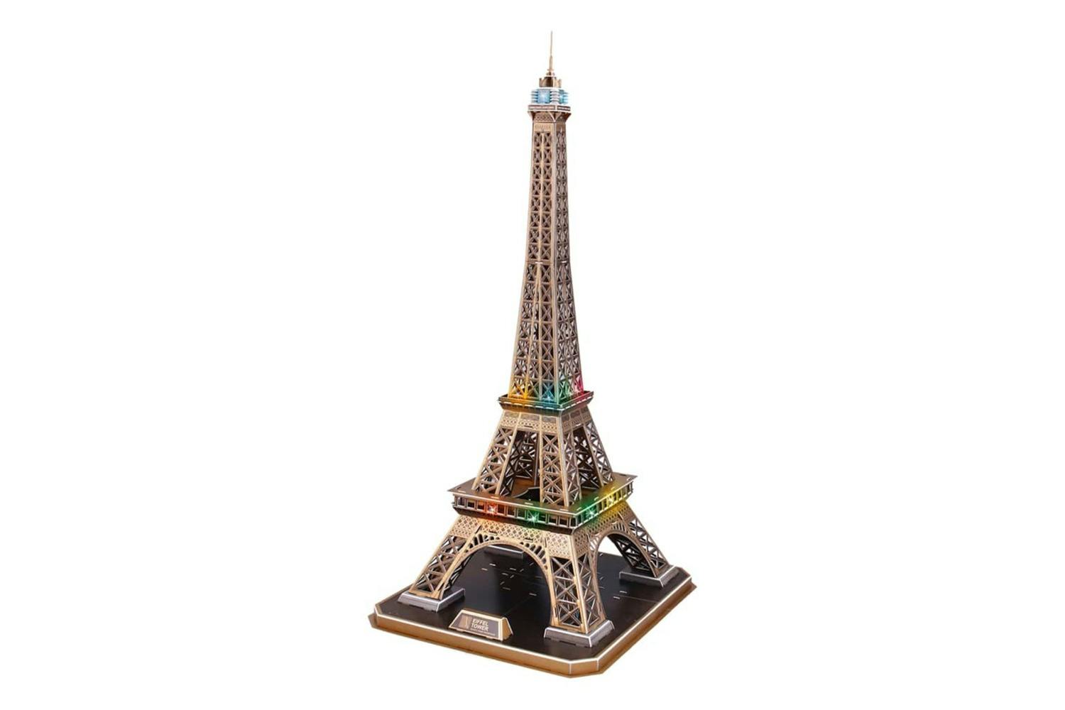 Cubic Fun 445298 Led 3d Puzzle Eiffel Tower 84 Pcs