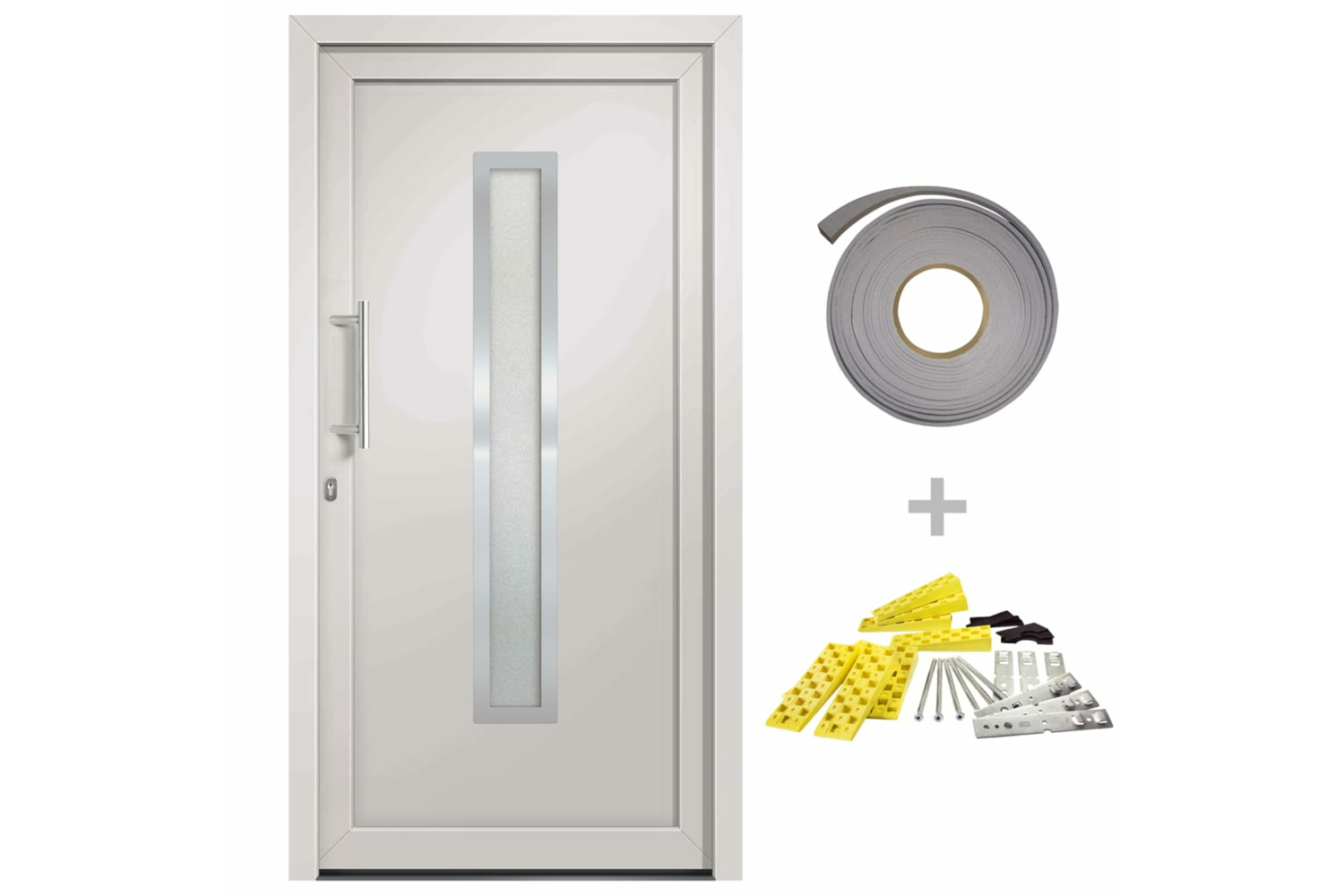vidaXL 279223 Front Door White 88x200cm