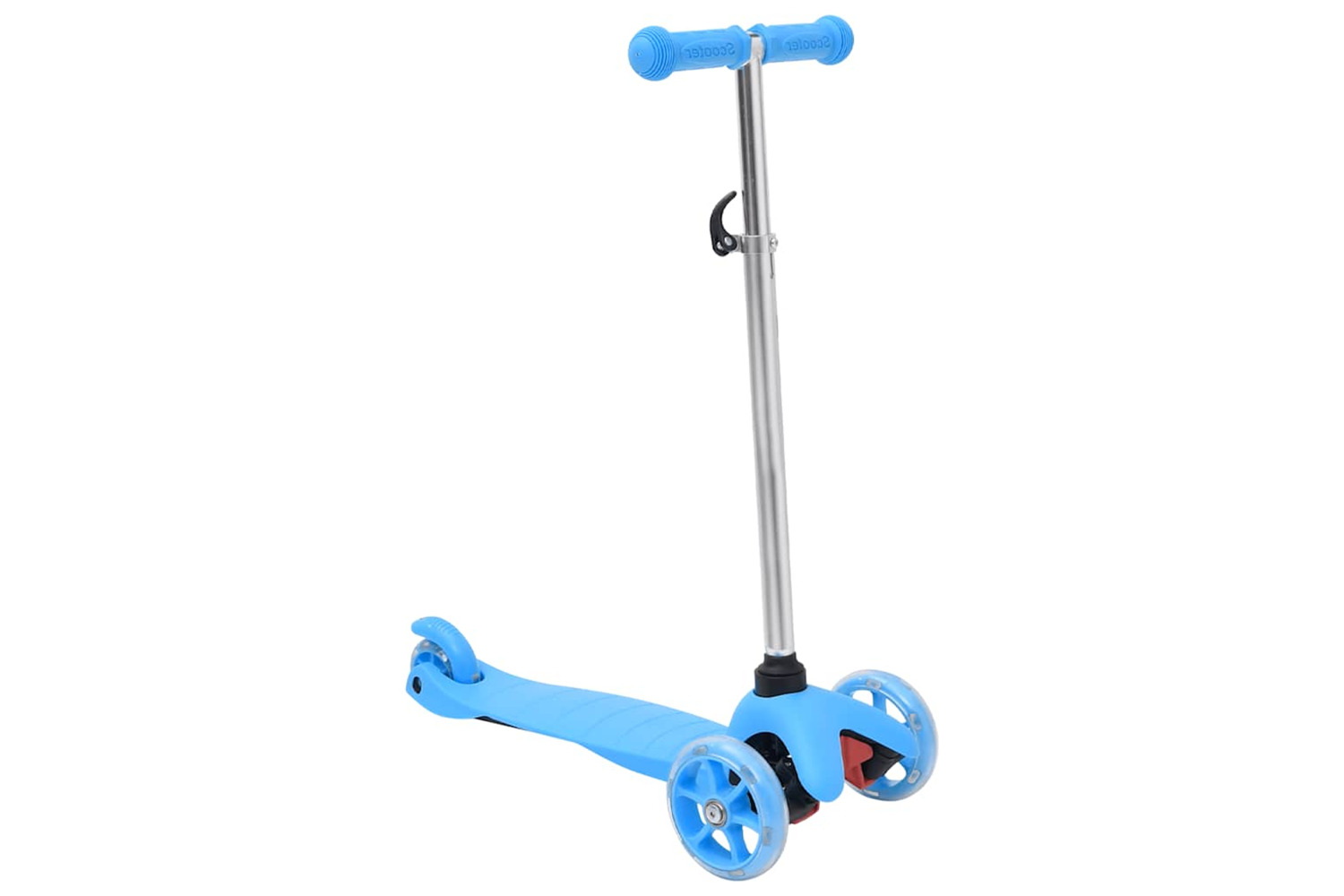 Vidaxl 3-wheel Children Scooter With Adjustable Aluminium Handlebar Blue