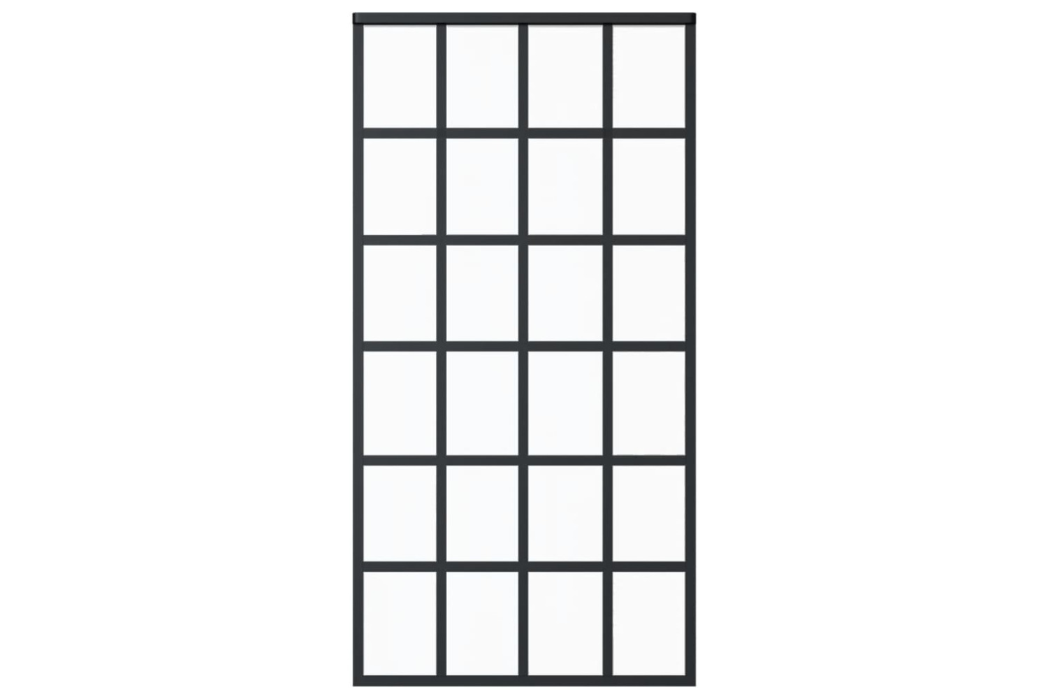 vidaXL 151022 Sliding Door Esg Glass And Aluminium 102x205cm Black