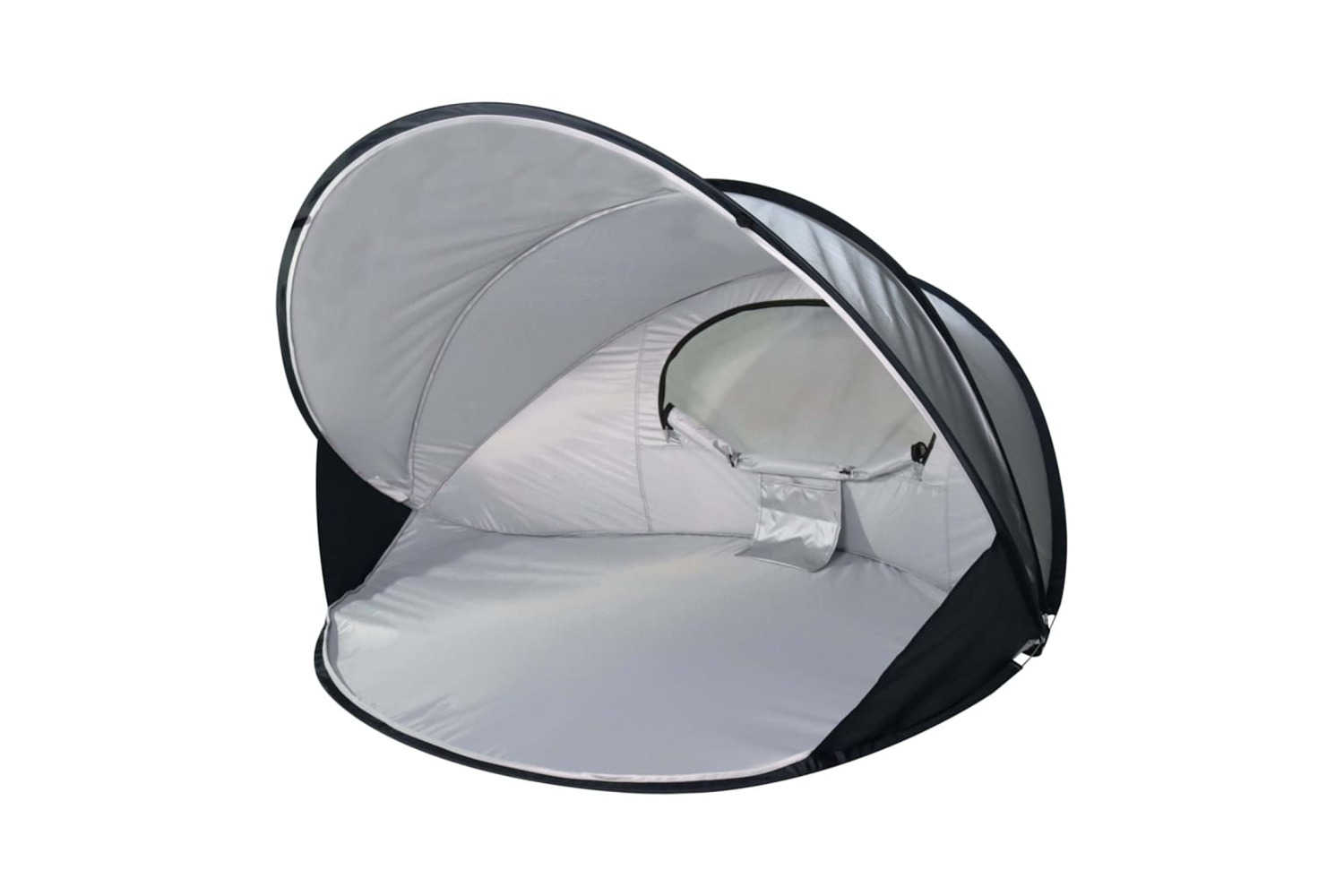 Deryan 442154 Pop-up Luxe Beach Tent Xxl 155x133x95 Cm Silver