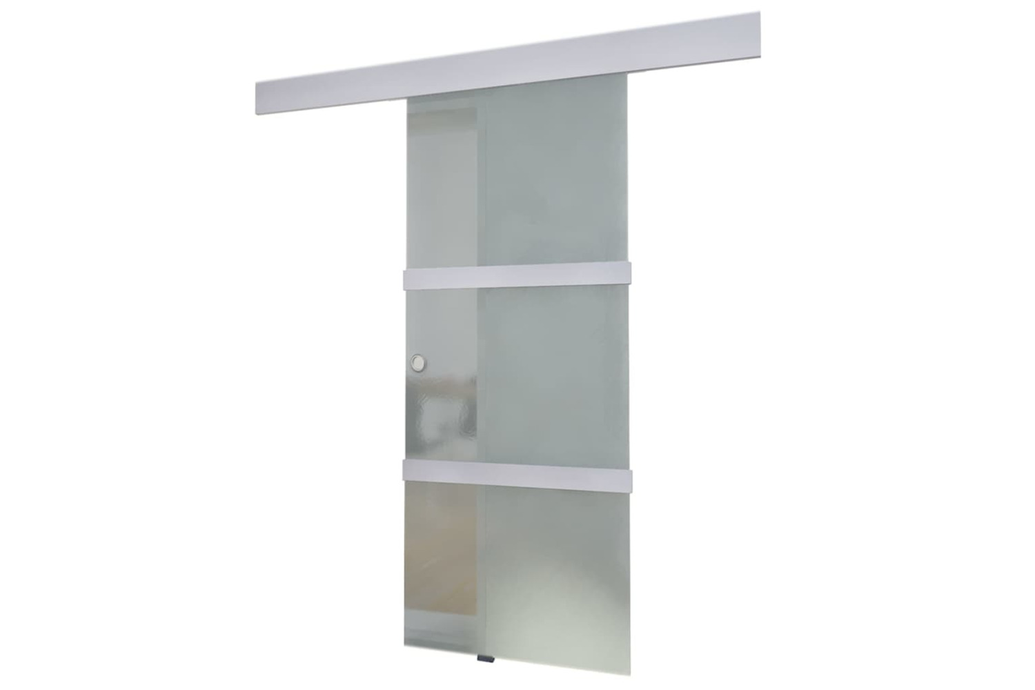 vidaXL 60266 Glass & Aluminium Sliding Door | 178cm | Silver