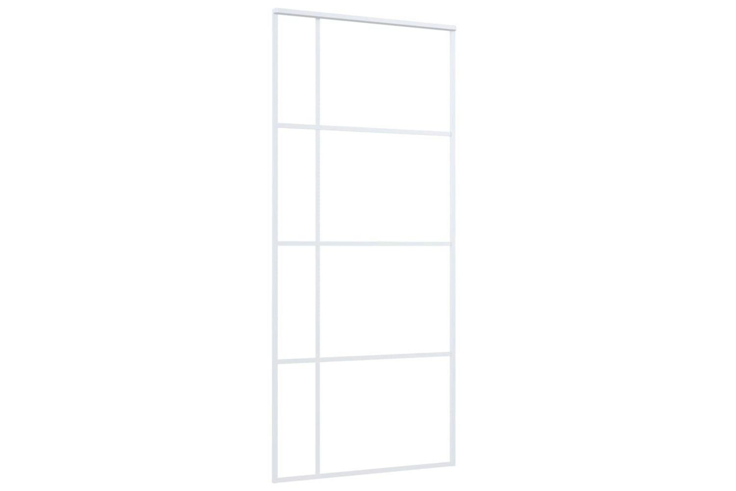 Vidaxl 151684 Sliding Door Esg Glass And Aluminium 90x205 Cm White