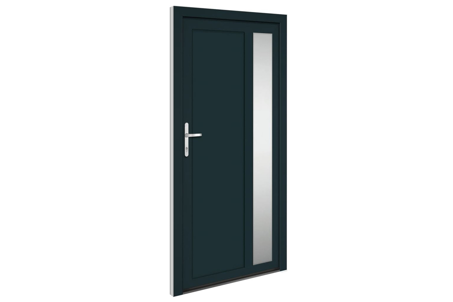 vidaXL 3157102 Front Door Anthracite 108x208cm Pvc