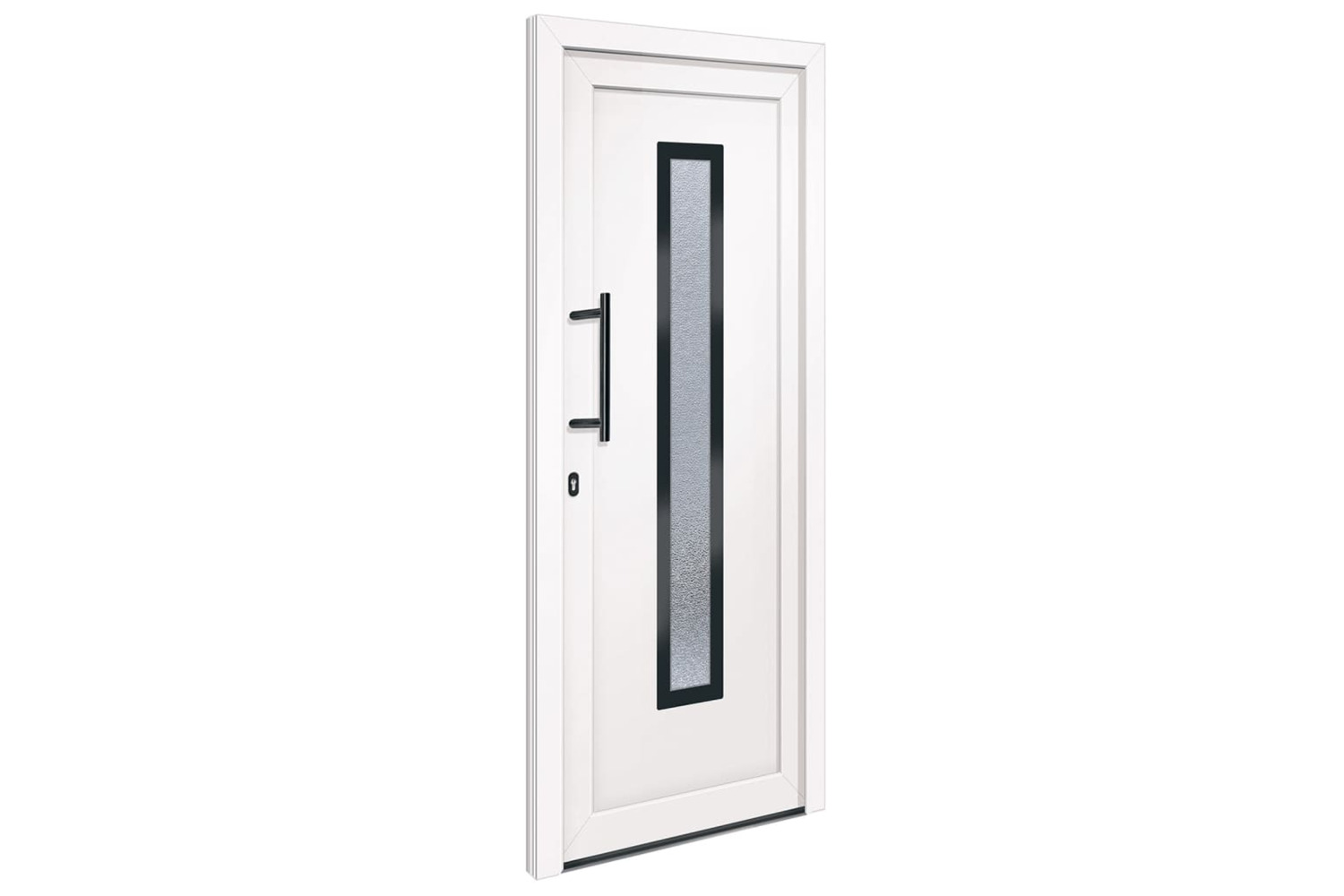 vidaXL 3157074 Front Door White 88x200cm Pvc