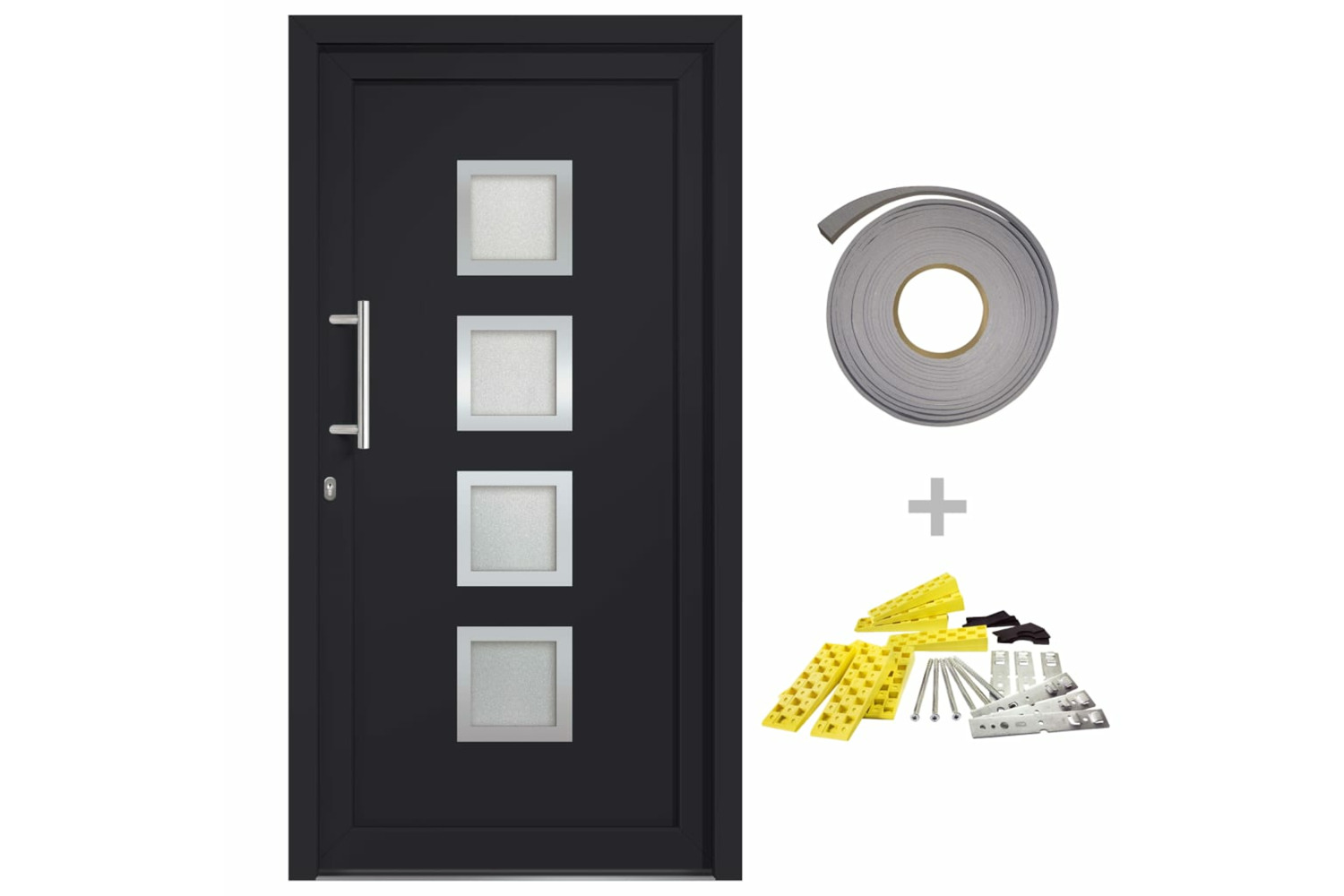 vidaXL 279191 Front Door Anthracite 108x200cm