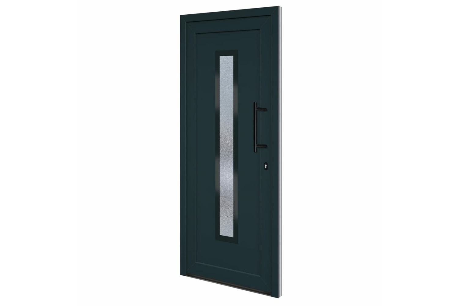 vidaXL 3157089 Front Door Anthracite 88x200cm Pvc