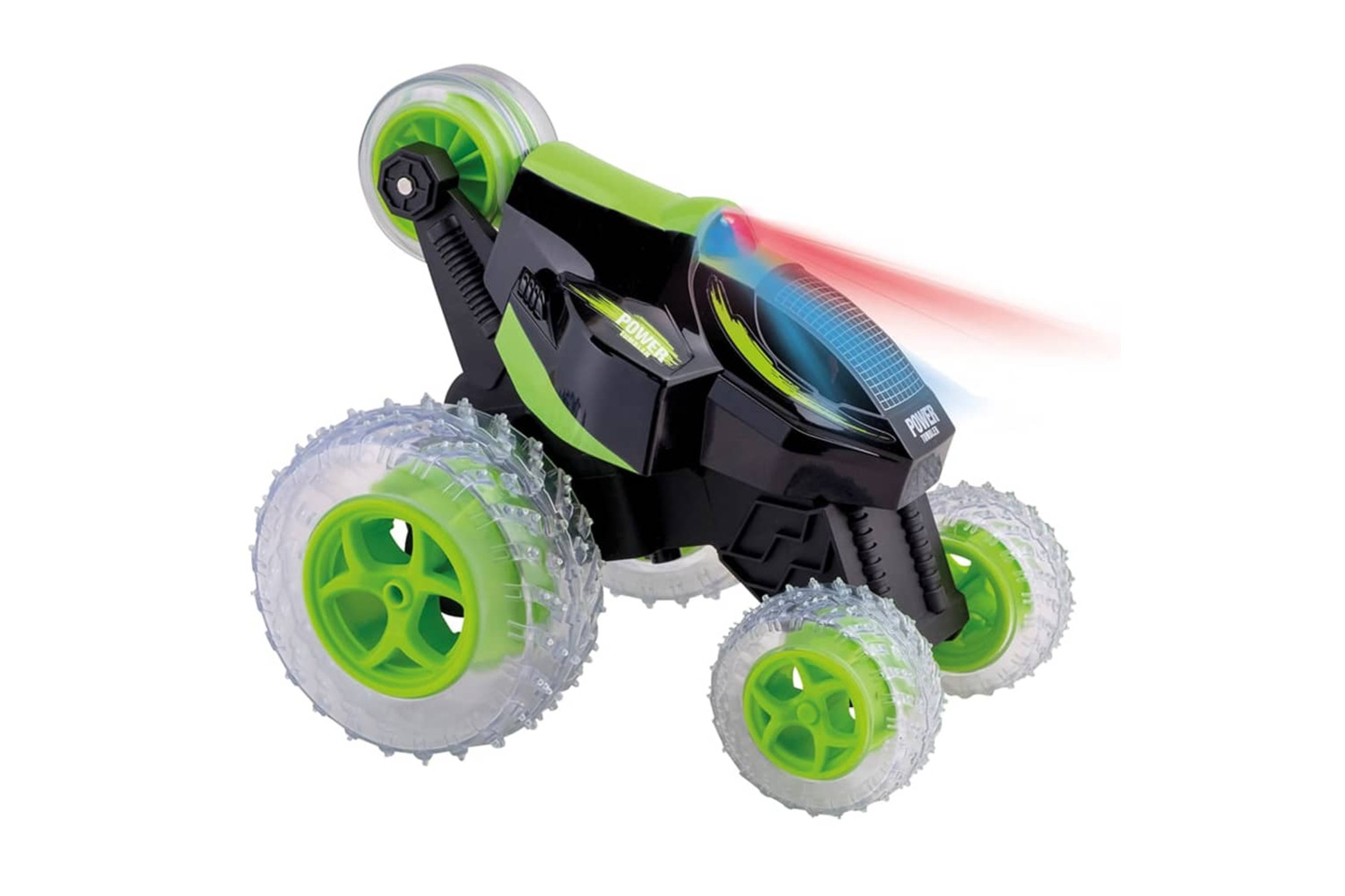 Happy People 428370 Rc Toy Stunt Car Power Tumbler Green And Black