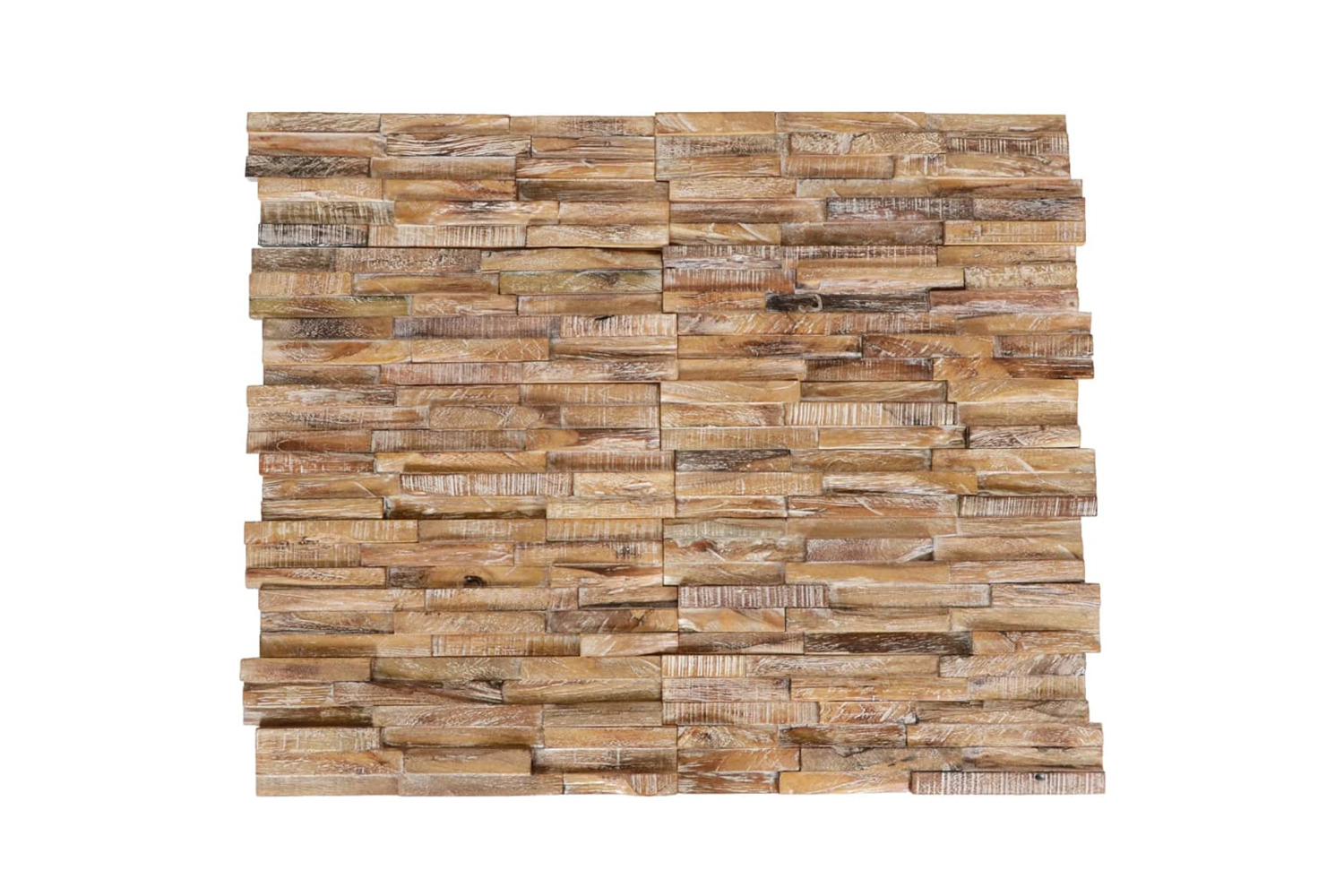 vidaXL 326177 3d Wall Cladding Panels 10 Pcs 1.01 m² Solid Teak Wood