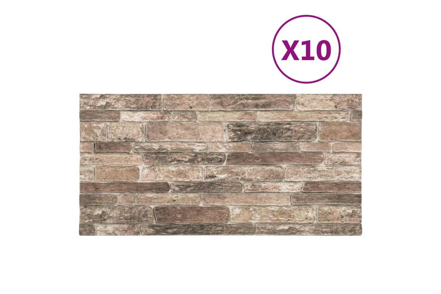 vidaXL 149585 3d Wall Panels With Multicolour Brick Design 10 Pcs Eps