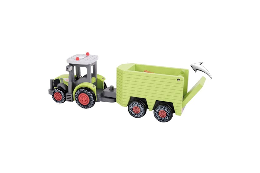 Claas 445619 Toy Tractor With Trailer Axion 870 + Animal 36 Cm