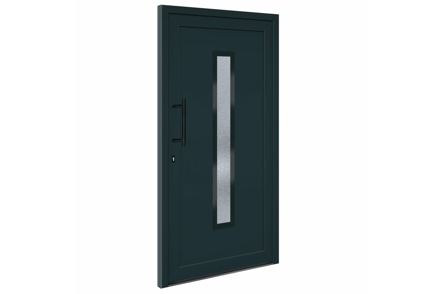 vidaXL 3157087 Front Door Anthracite 108x200cm Pvc
