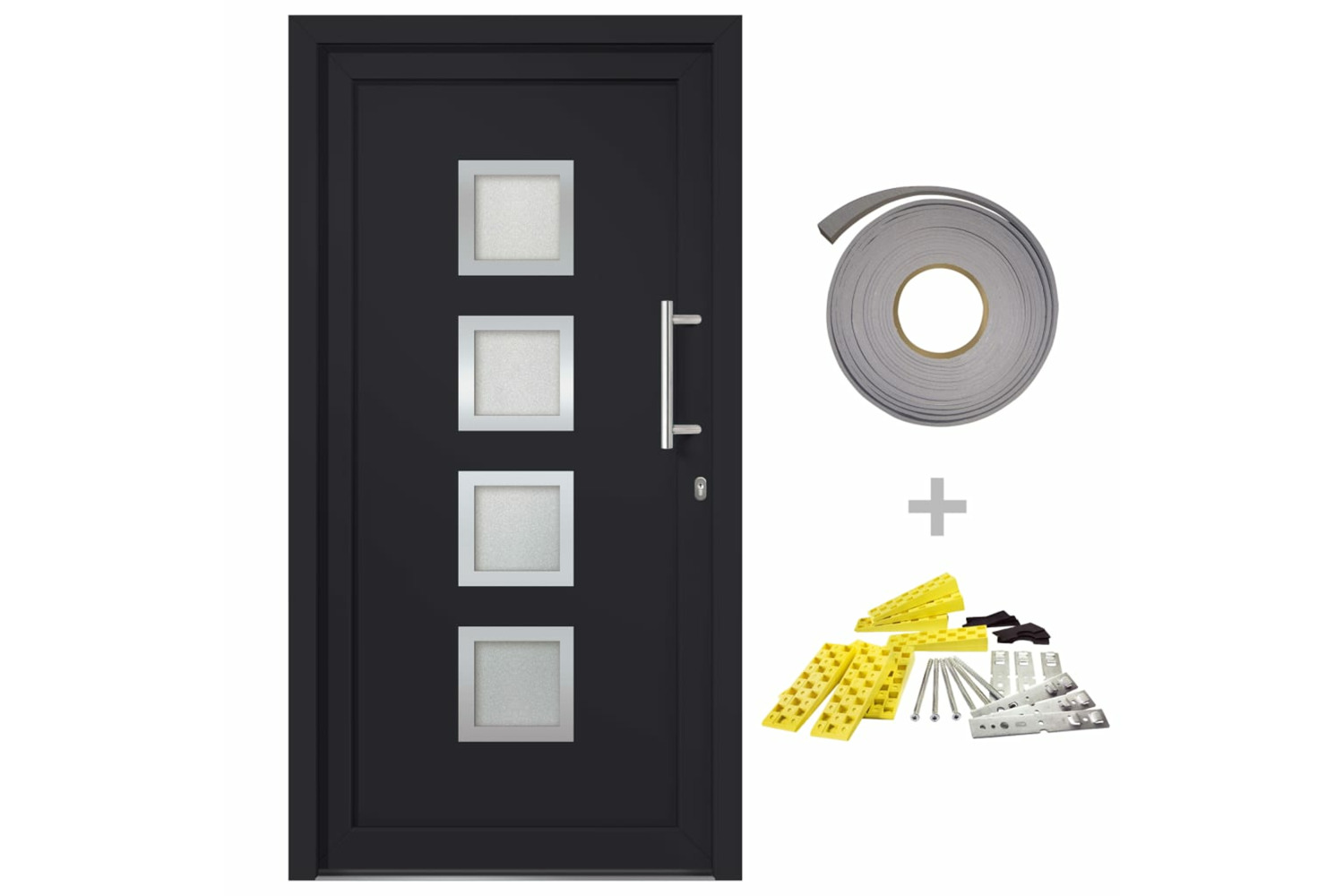 vidaXL 279194 Front Door Anthracite 98x190cm