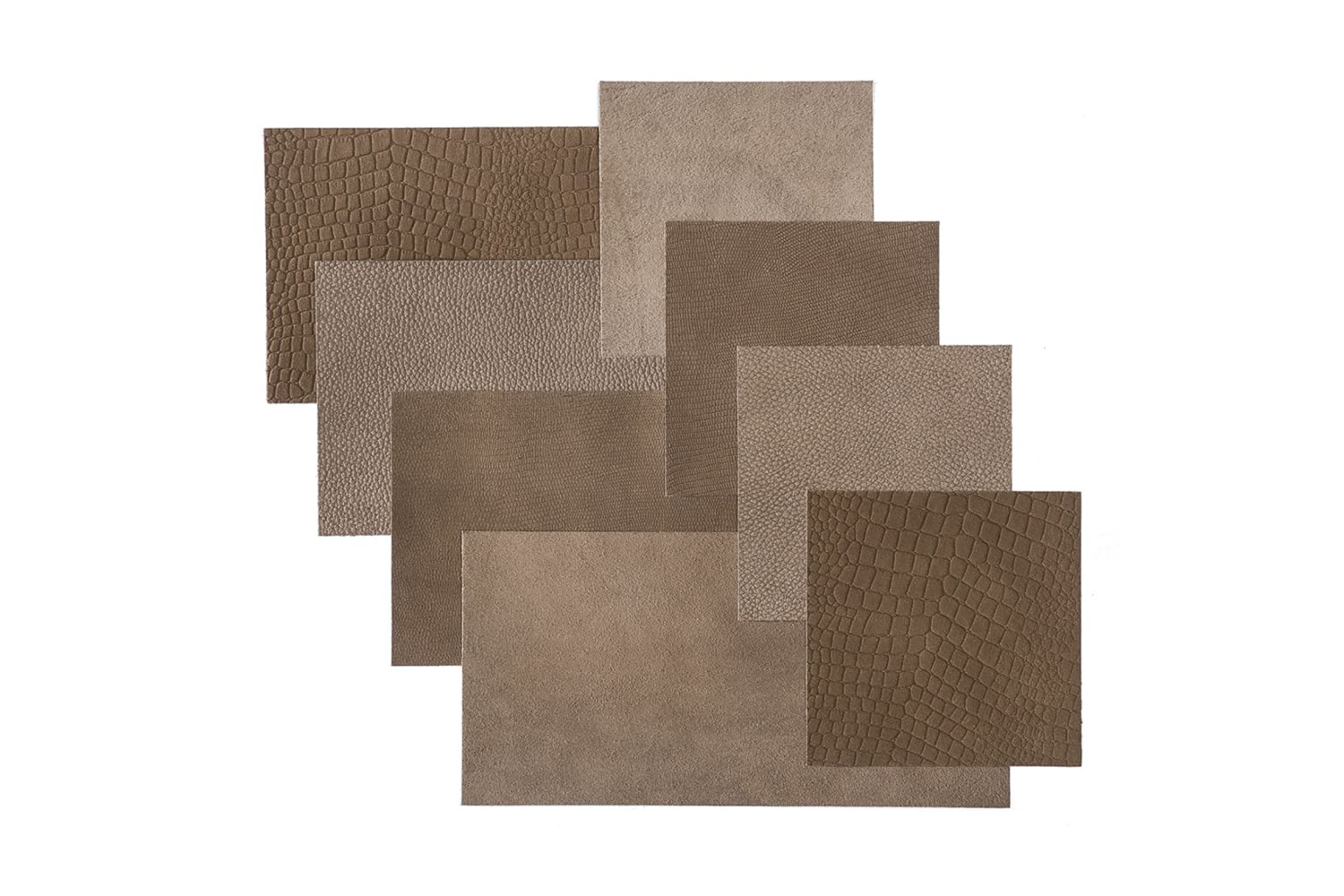 Wallart 440930 Leather Tiles Caine Pure Brown 32 Pcs