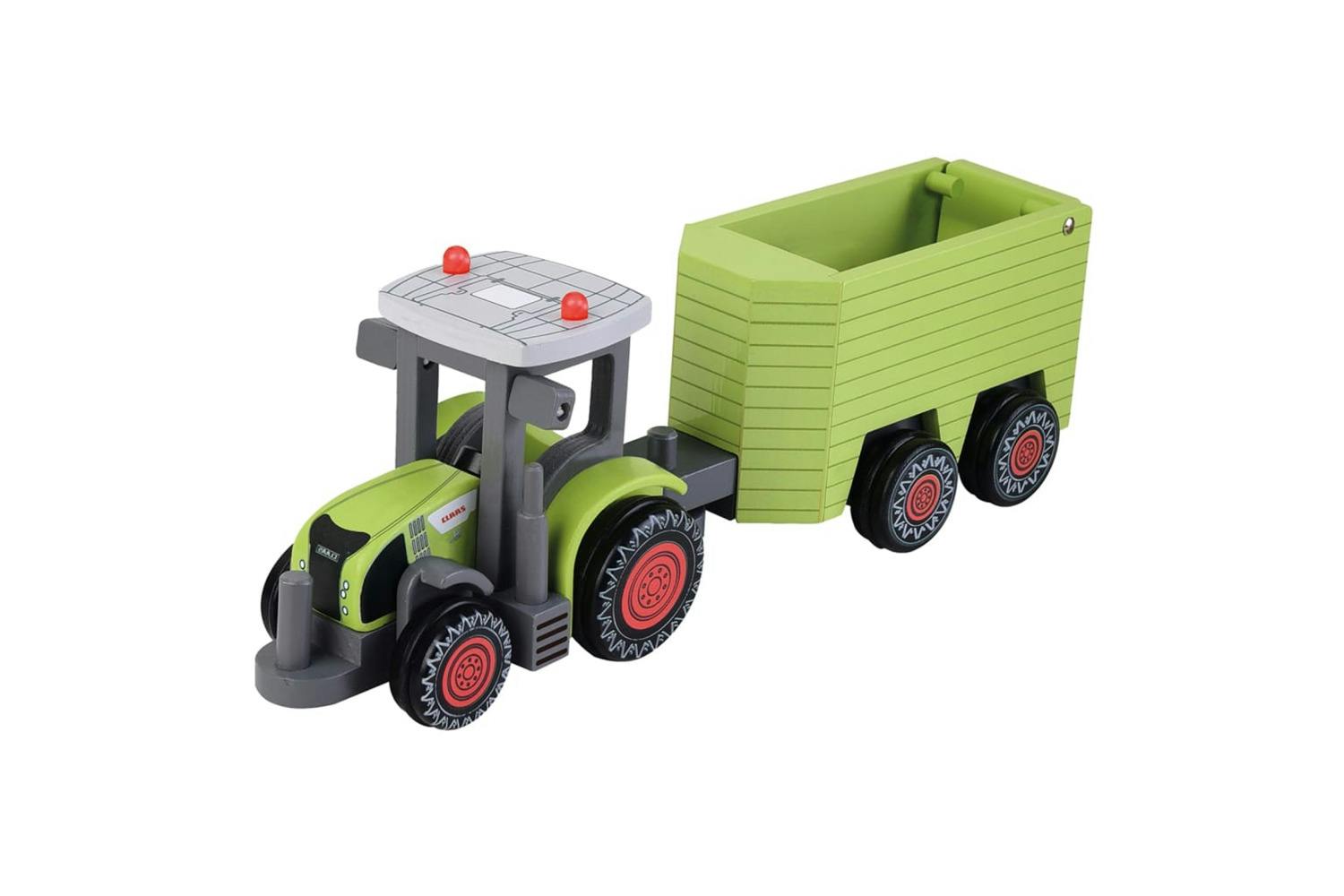 Claas 445619 Toy Tractor With Trailer Axion 870 + Animal 36 Cm