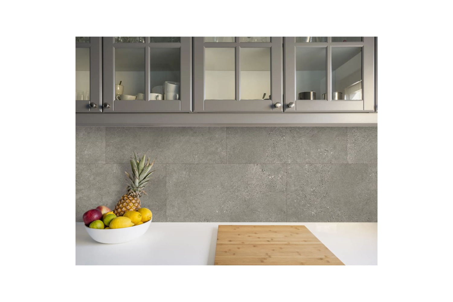 Grosfillex 431011 Wallcovering Tile Gx Wall+ 11pcs Slate 30x60cm Grey