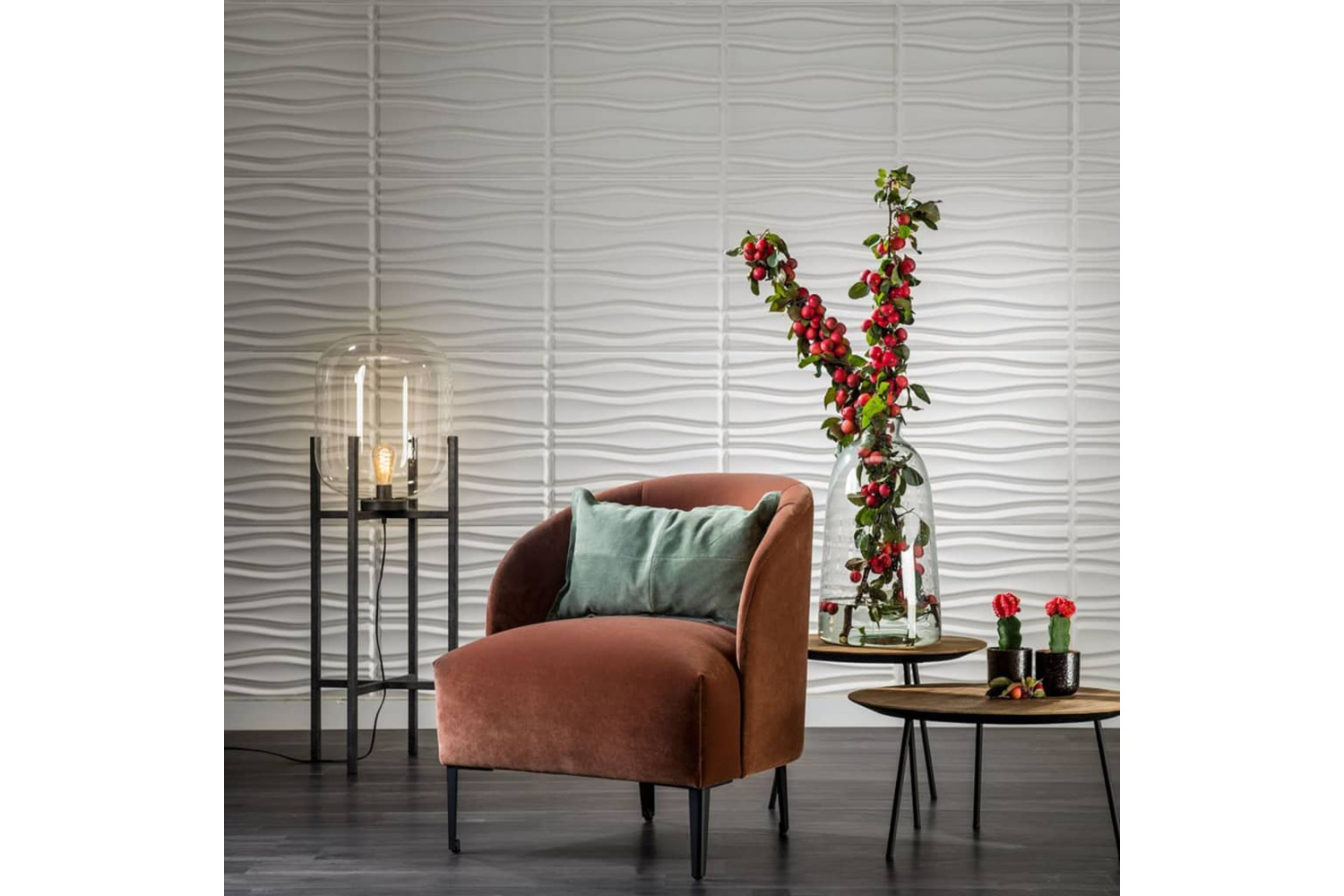 Wallart 276205 24 Pcs 3d Wall Panels Ga-wa14 Flows