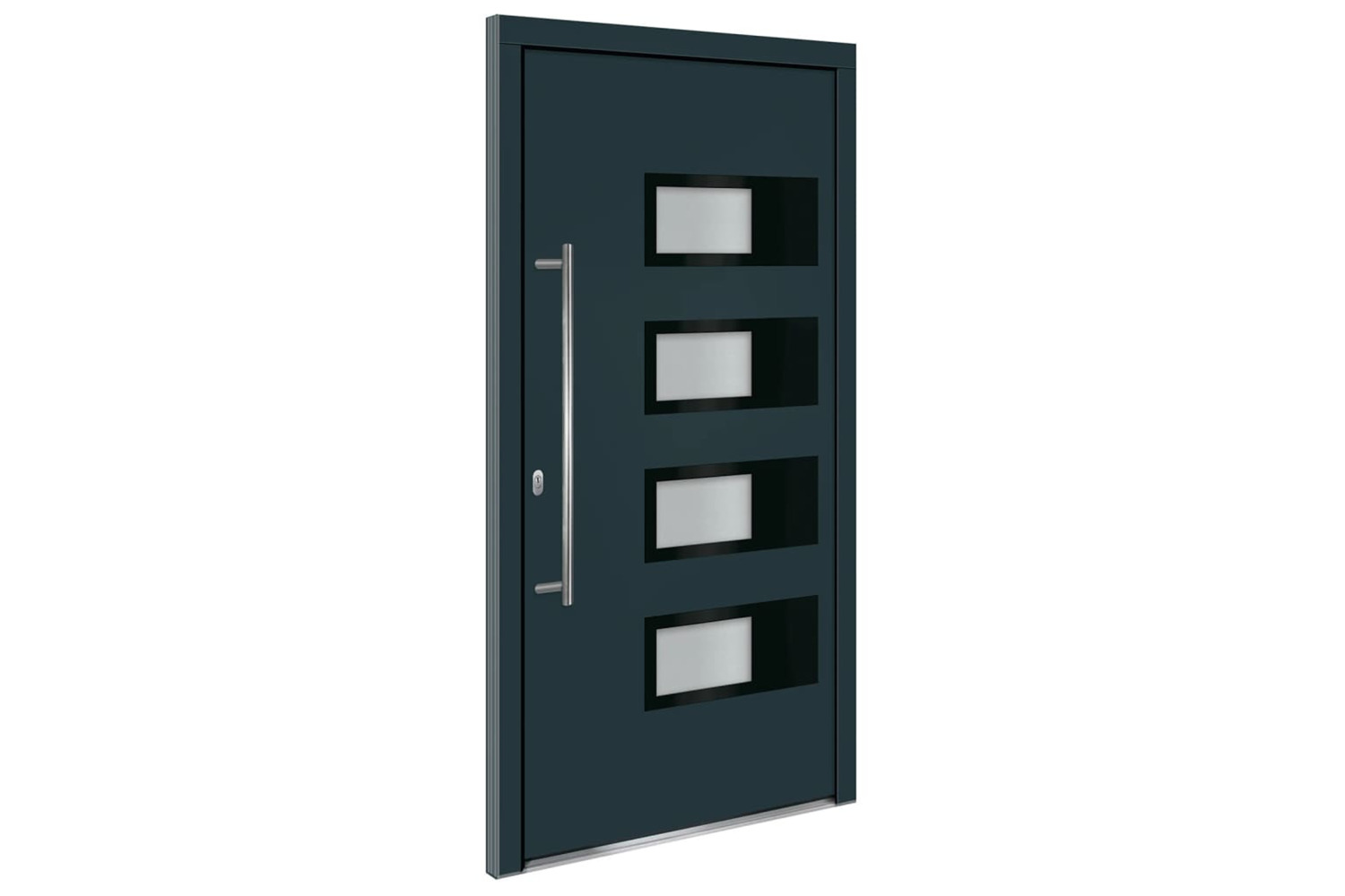 vidaXL 3157073 Front Door Anthracite 110x210cm Aluminium And Pvc