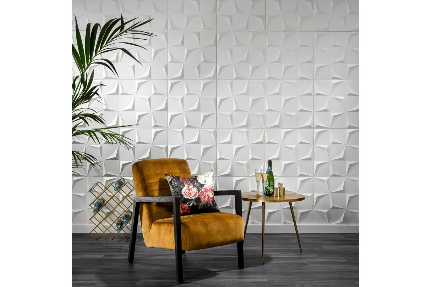 Wallart 438337 3d Wall Panels Beau 12 Pcs Ga-wa28