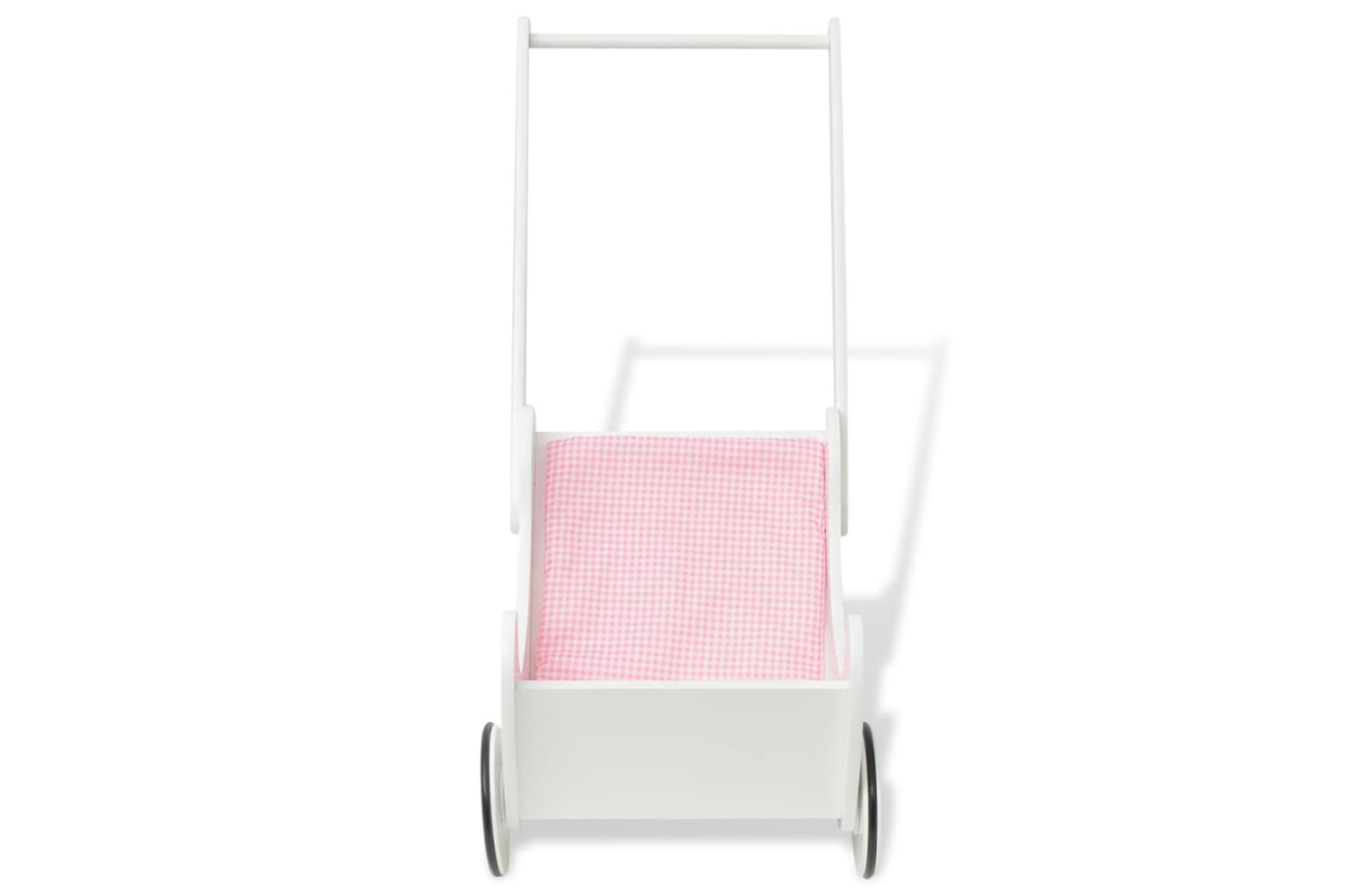 vidaXL 80177 Doll Pram Wood 53x25.7x50cm White