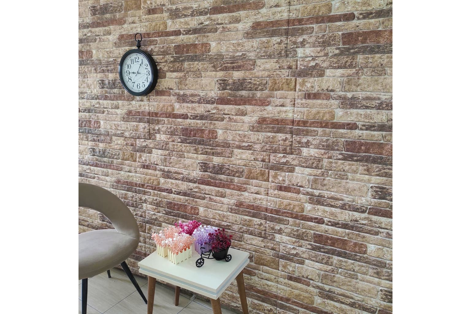 vidaXL 149585 3d Wall Panels With Multicolour Brick Design 10 Pcs Eps