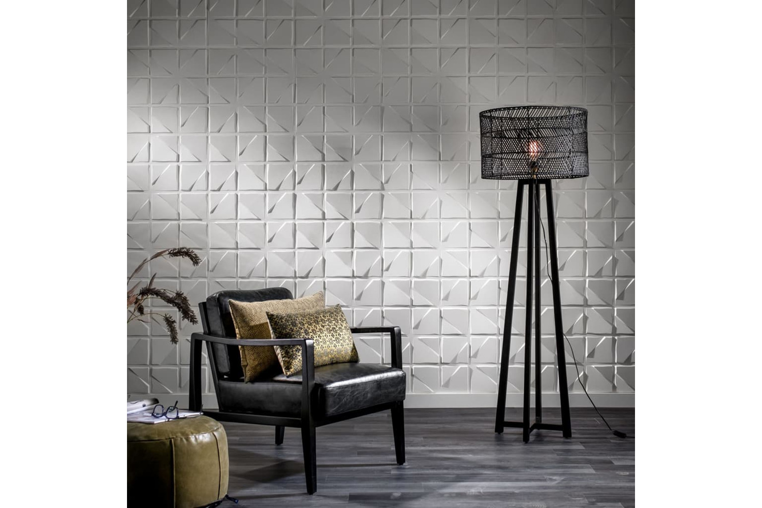 Wallart 3082865 24 Pcs 3d Wall Panels Ga-wa29 Feline