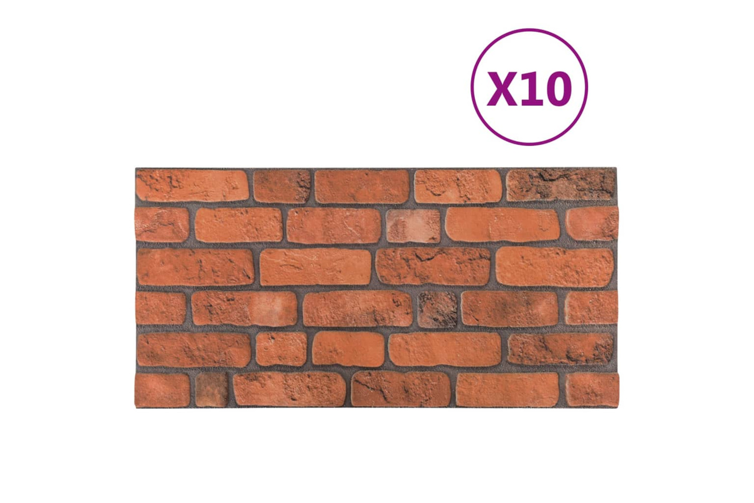vidaXL 149580 3d Wall Panels With Terracotta Brick Design 10 Pcs Eps