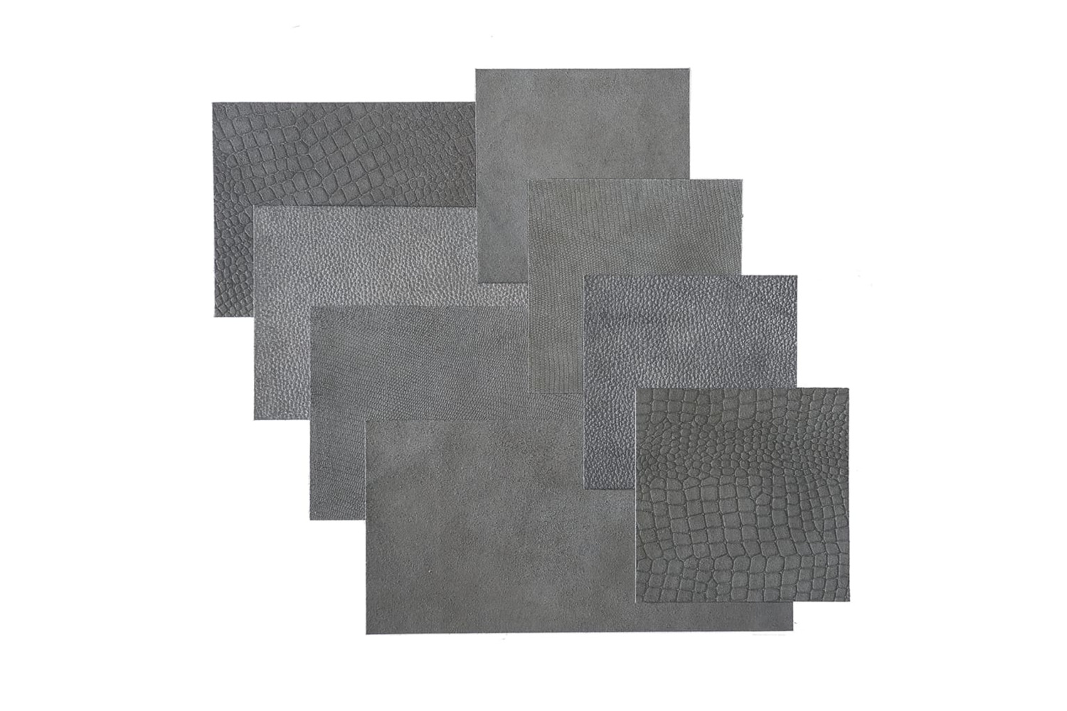 Wallart 440937 Leather Tiles Jordan Bluish Grey 32 Pcs