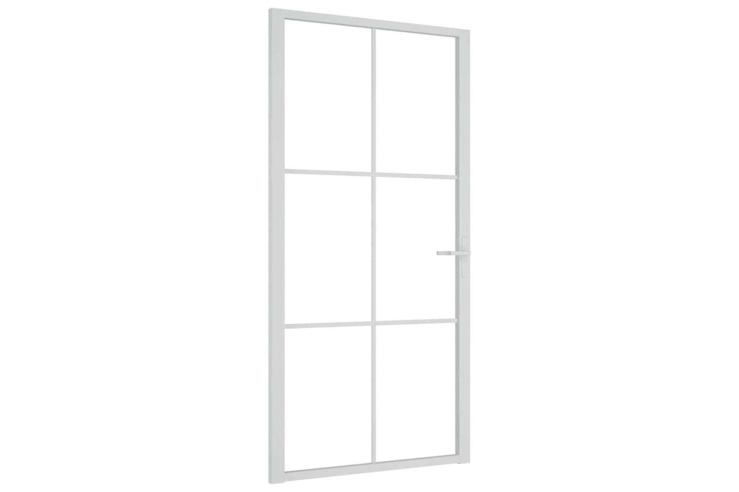 vidaXL 350575 Interior Door 102.5x201.5cm White Esg Glass And Aluminium