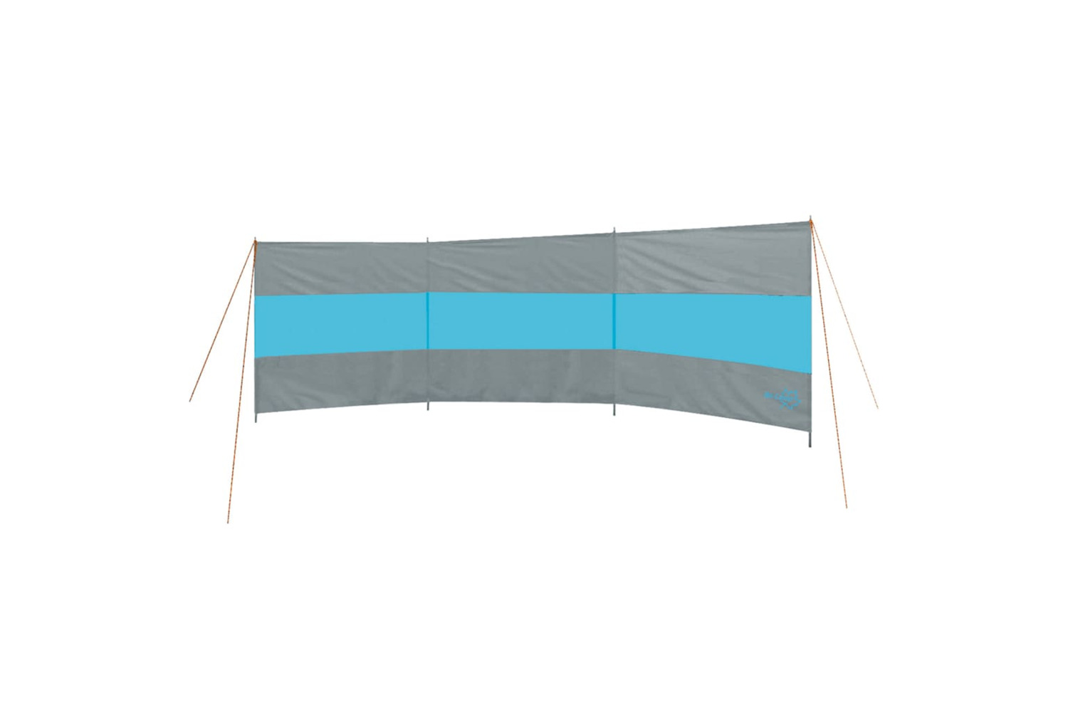 Bo-camp 428652 Windbreak Brendan 500x140 Cm Grey And Blue