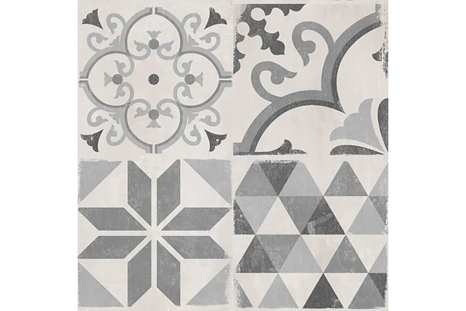 Grosfillex 441996 Wallcovering Tile Accent 9 Pcs 15.4x120 Cm Andaluz Grey