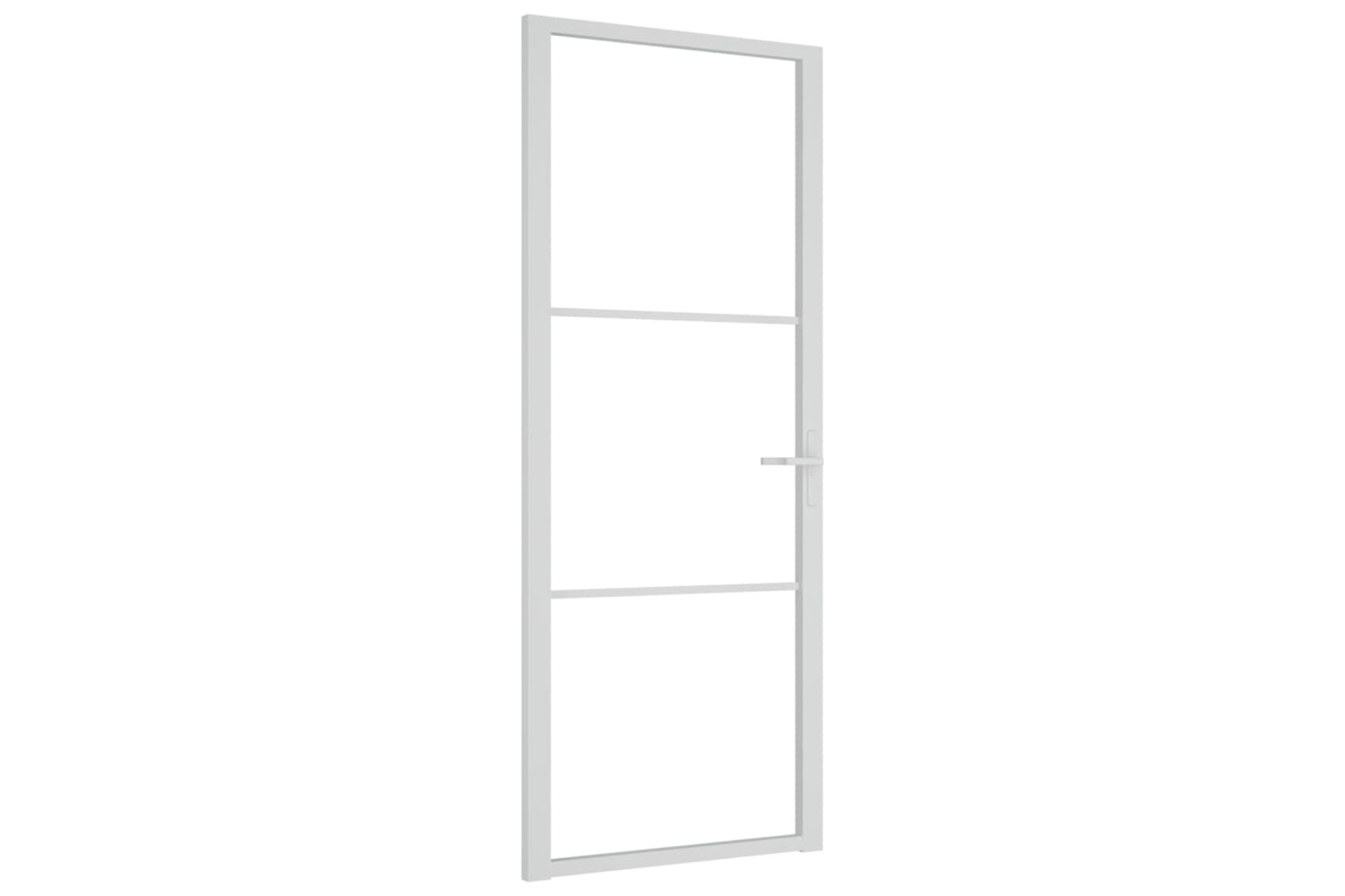 vidaXL 350569 Interior Door 83x201.5cm White Esg Glass And Aluminium