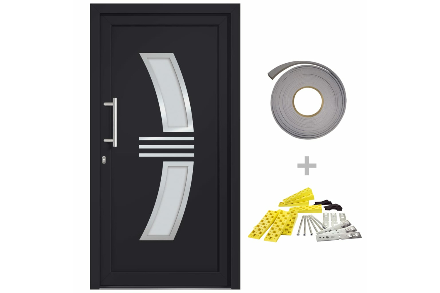 vidaXL 3057570 Front Door Anthracite 88x200cm