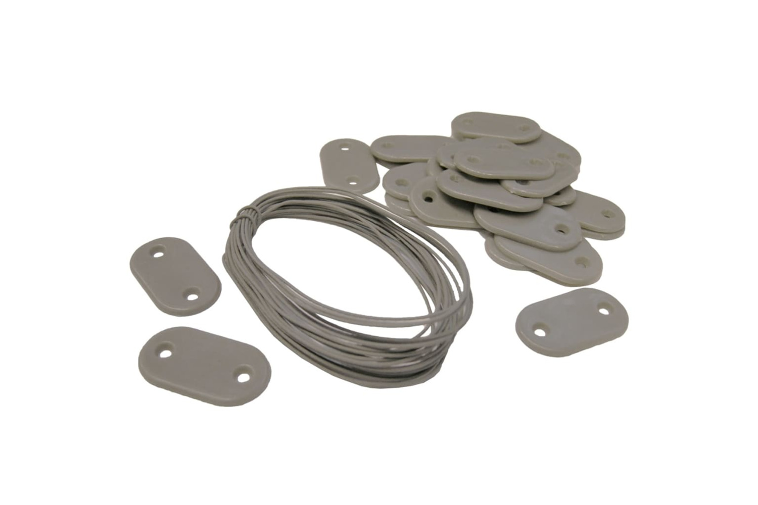 Nature 419793 27 Pieces Garden Screen Fastening Set Grey