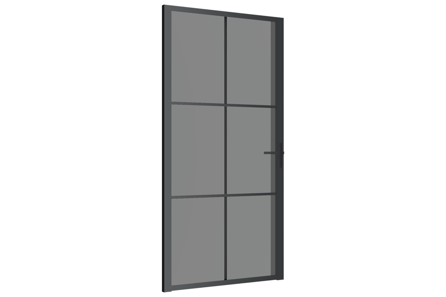 vidaXL 350567 Interior Door 102.5x201.5cm Black Esg Glass And Aluminium