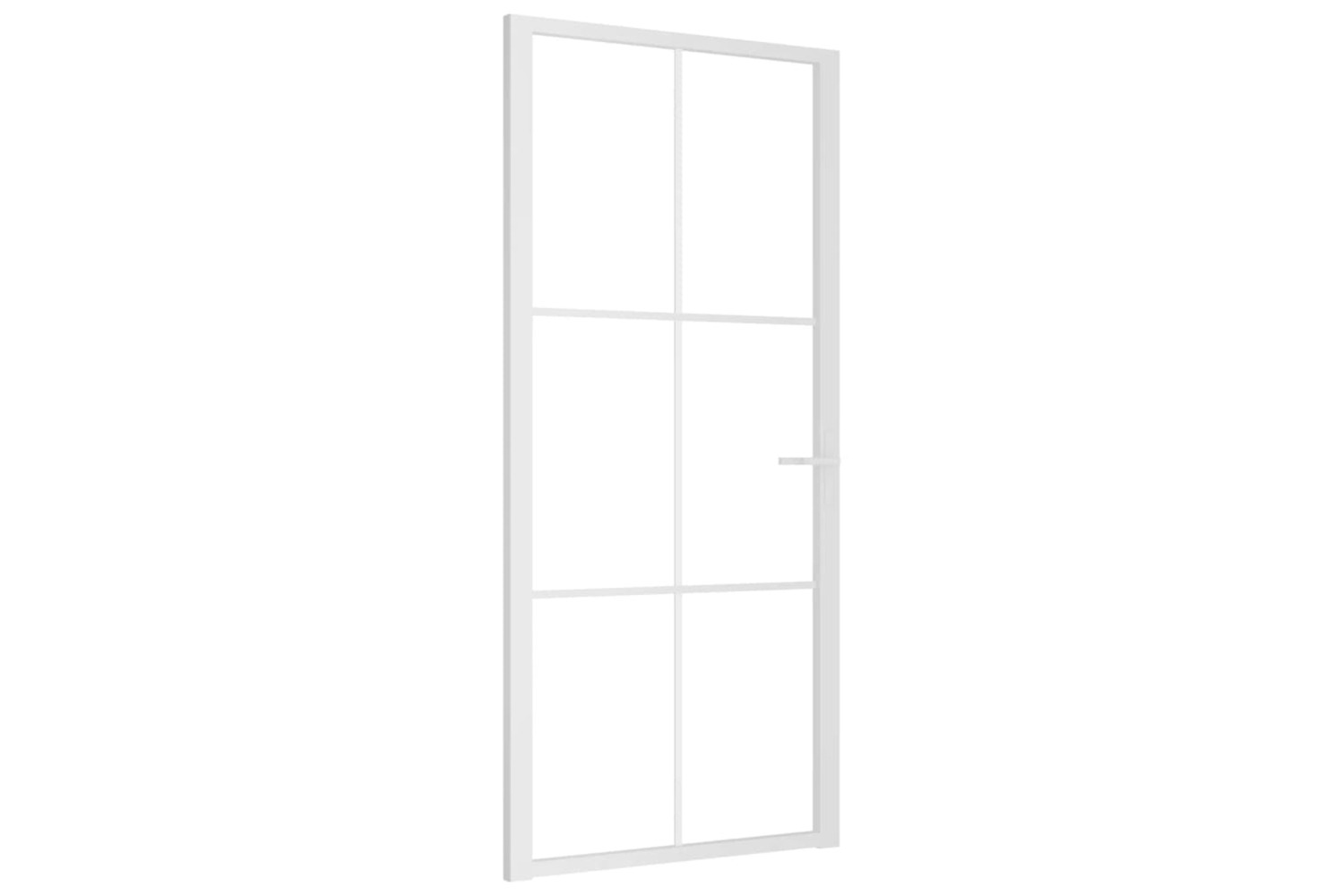 vidaXL 350574 Interior Door 93x201.5cm White Esg Glass And Aluminium