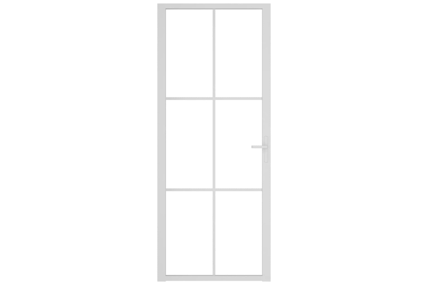vidaXL 350573 Interior Door 83x201.5cm White Esg Glass And Aluminium