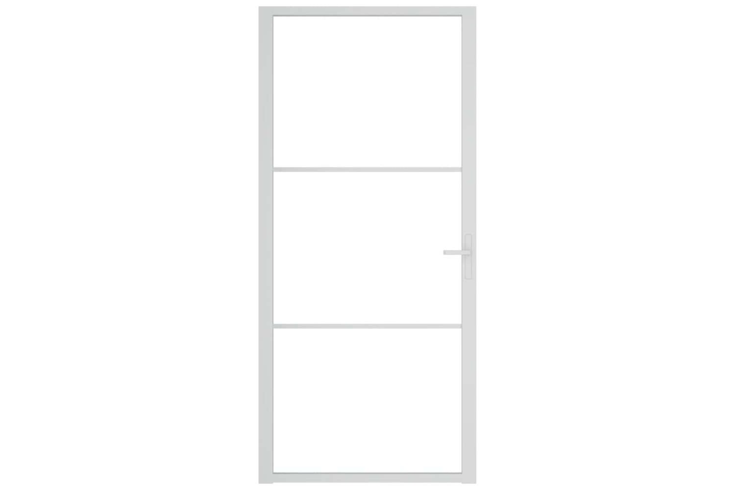 vidaXL 350570 Interior Door 93x201.5cm White Esg Glass And Aluminium